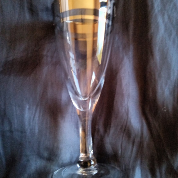 Clear Silver Rimmed Liquor Cordial Shot Glass Set of 6 - Picture 4 of 7